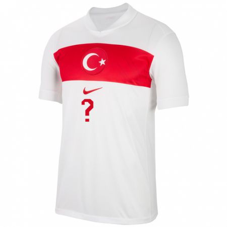 Kandiny Kinderen Turkije Ahmet Duha Erkanat #0 Wit Thuisshirt Thuistenue 24-26 T-Shirt België