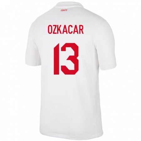 Kandiny Bambino Maglia Turchia Cenk Özkacar #13 Bianco Kit Gara Home 24-26 Maglietta