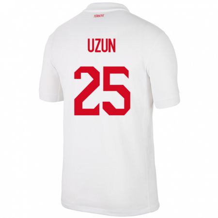 Kandiny Kinderen Turkije Can Uzun #25 Wit Thuisshirt Thuistenue 24-26 T-Shirt