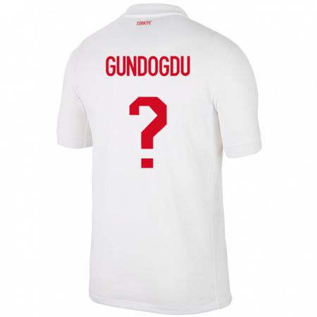 Kandiny Bambino Maglia Turchia Kevser Gündoğdu #0 Bianco Kit Gara Home 24-26 Maglietta