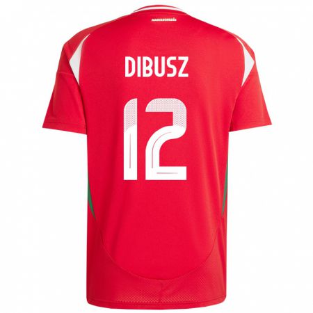 Kandiny Kinderen Hongarije Dénes Dibusz #12 Rood Thuisshirt Thuistenue 24-26 T-Shirt België