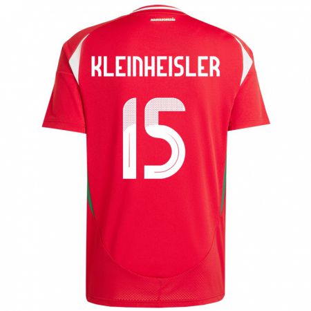 Kandiny Kinder Ungarn László Kleinheisler #15 Rot Heimtrikot Trikot 24-26 T-Shirt Österreich