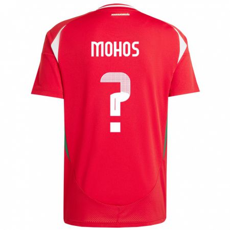 Kandiny Kinderen Hongarije Barnabás Mohos #0 Rood Thuisshirt Thuistenue 24-26 T-Shirt België