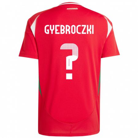 Kandiny Kinder Ungarn Dávid Gyebróczki #0 Rot Heimtrikot Trikot 24-26 T-Shirt Österreich