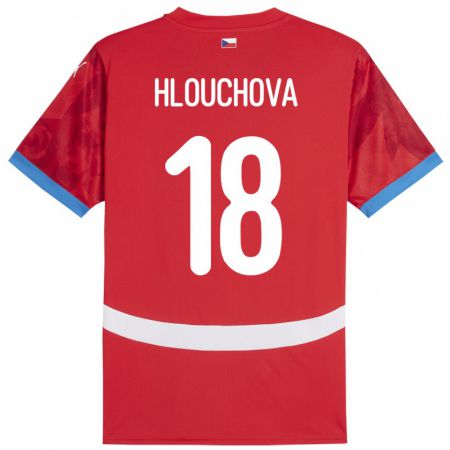 KandinyキッズチェコRadka Hlouchová#18赤ホームシャツ24-26ジャージーユニフォーム