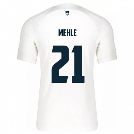 Kandiny Bambino Maglia Slovenia Matej Mehle #21 Bianco Kit Gara Home 24-26 Maglietta