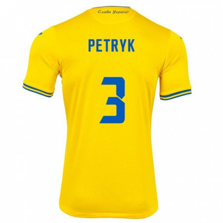 Kandiny Kinder Ukraine Anna Petryk #3 Gelb Heimtrikot Trikot 24-26 T-Shirt Österreich