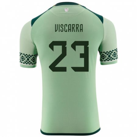 Kandiny Niño Camiseta Bolivia Guillermo Viscarra #23 Verde Claro 1ª Equipación 24-26 La Camisa México