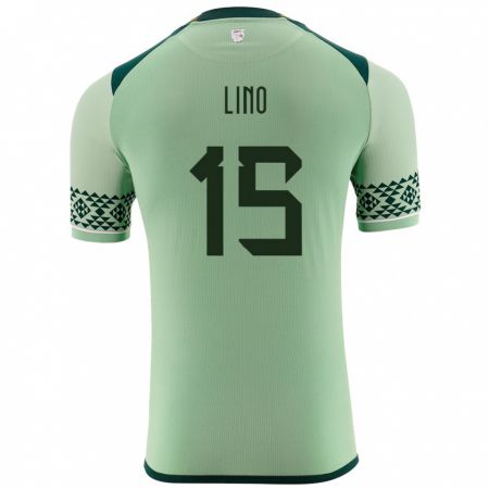 Kandiny Bambino Maglia Bolivia Daniel Lino #15 Verde Chiaro Kit Gara Home 24-26 Maglietta