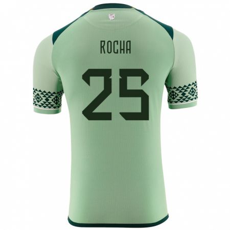 Kandiny Niño Camiseta Bolivia Yomar Rocha #25 Verde Claro 1ª Equipación 24-26 La Camisa México