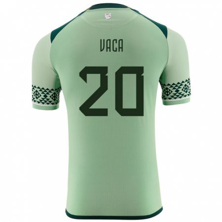 Kandiny Kinderen Bolivia Pablo Vaca #20 Licht Groen Thuisshirt Thuistenue 24-26 T-Shirt