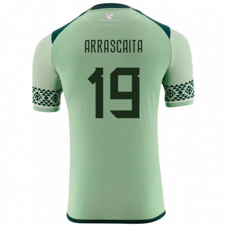 Kandiny Bambino Maglia Bolivia Jaime Arrascaita #19 Verde Chiaro Kit Gara Home 24-26 Maglietta