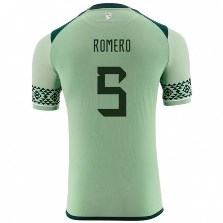 Kandiny Kinder Bolivien César Romero #5 Hellgrün Heimtrikot Trikot 24-26 T-Shirt Österreich