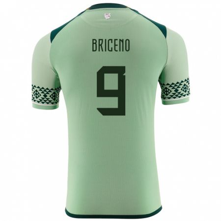 Kandiny Bambino Maglia Bolivia José Briceño #9 Verde Chiaro Kit Gara Home 24-26 Maglietta