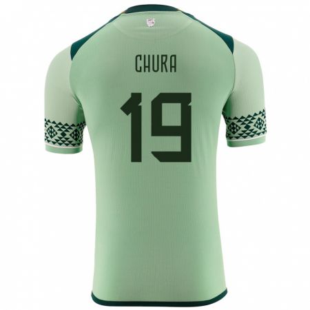 Kandiny Bambino Maglia Bolivia Jeyson Chura #19 Verde Chiaro Kit Gara Home 24-26 Maglietta