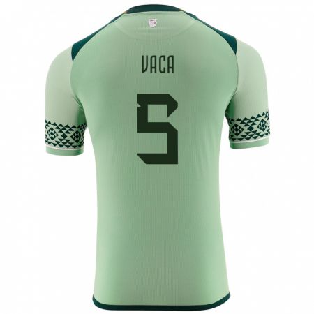 Kandiny Niño Camiseta Bolivia Ervin Vaca #5 Verde Claro 1ª Equipación 24-26 La Camisa México