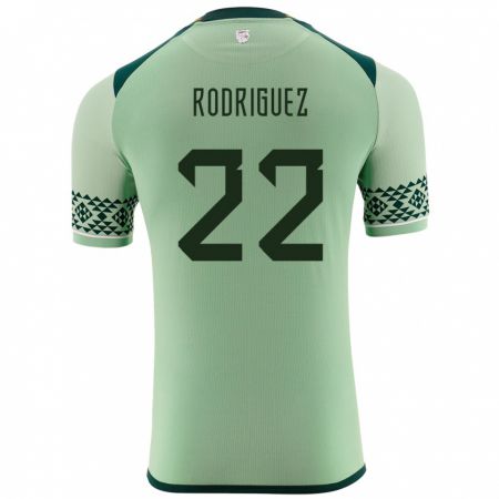 Kandiny Kinderen Bolivia Carlitos Rodriguez #22 Licht Groen Thuisshirt Thuistenue 24-26 T-Shirt België