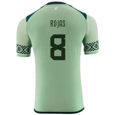 Kandiny Bambino Maglia Bolivia Jairo Rojas #8 Verde Chiaro Kit Gara Home 24-26 Maglietta