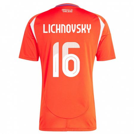 Kandiny Kinderen Chili Igor Lichnovsky #16 Rood Thuisshirt Thuistenue 24-26 T-Shirt België