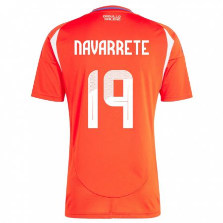 Kandiny Kinder Chile Valentina Navarrete #19 Rot Heimtrikot Trikot 24-26 T-Shirt Österreich