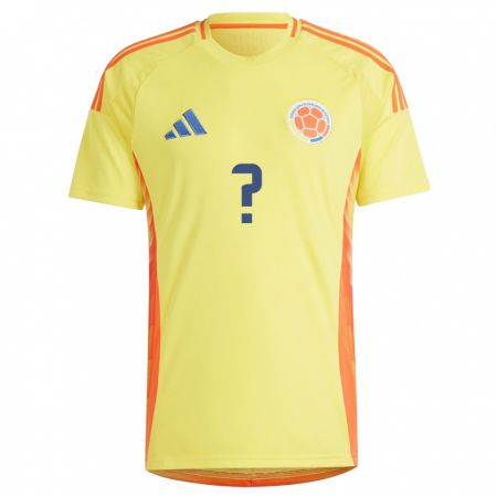 Kandiny Bambino Maglia Colombia Pedro Bravo #0 Giallo Kit Gara Home 24-26 Maglietta