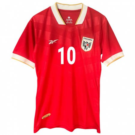 Kandiny Kinder Panama Gloria Sáenz #10 Rot Heimtrikot Trikot 24-26 T-Shirt Österreich