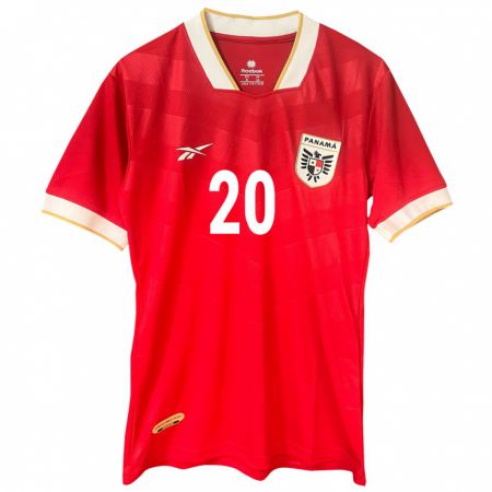 Kandiny Kinder Panama Ernesto Gómez #20 Rot Heimtrikot Trikot 24-26 T-Shirt Österreich