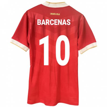 Kandiny Kinderen Panama Yoel Bárcenas #10 Rood Thuisshirt Thuistenue 24-26 T-Shirt België