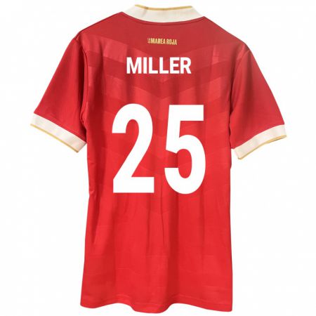 Kandiny Kinderen Panama Roderick Miller #25 Rood Thuisshirt Thuistenue 24-26 T-Shirt