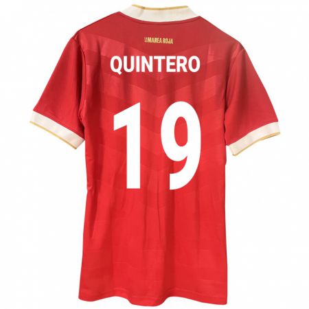 Kandiny Kinder Panama Alberto Quintero #19 Rot Heimtrikot Trikot 24-26 T-Shirt Österreich