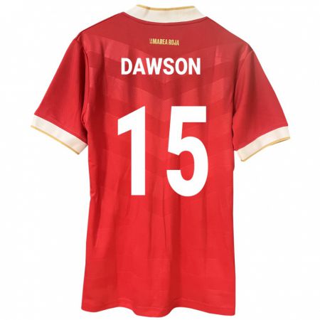 Kandiny Kinderen Panama Didier Dawson #15 Rood Thuisshirt Thuistenue 24-26 T-Shirt