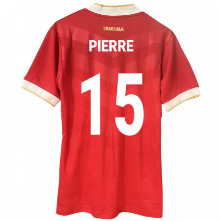 Kandiny Kinder Panama Joshua Pierre #15 Rot Heimtrikot Trikot 24-26 T-Shirt Österreich