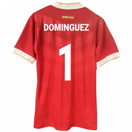 KandinyキッズパナマValeska Domínguez#1赤ホームシャツ24-26ジャージーユニフォーム