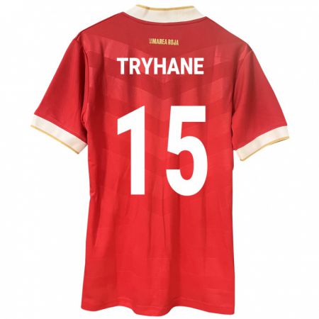 Kandiny Kinderen Panama Izaura Tryhane #15 Rood Thuisshirt Thuistenue 24-26 T-Shirt