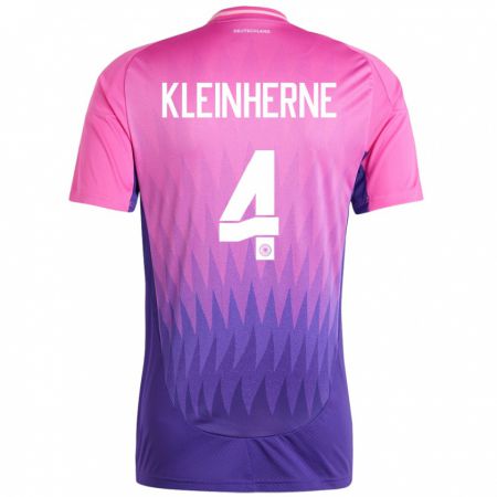 Kandiny Kinderen Duitsland Sophia Kleinherne #4 Roze Paars Uitshirt Uittenue 24-26 T-Shirt België