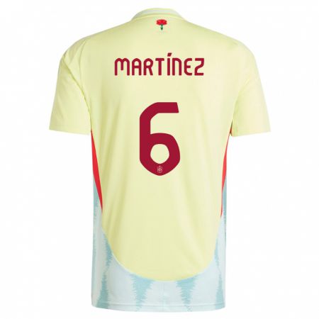 Kandiny Niño Camiseta España Roger Martinez #6 Amarillo 2ª Equipación 24-26 La Camisa