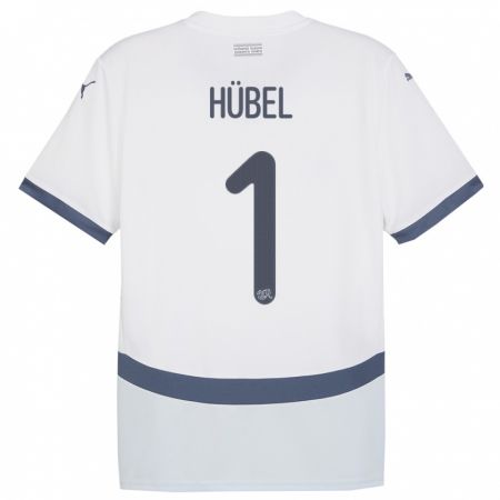 Kandiny Bambino Maglia Svizzera Marvin Hubel #1 Bianco Kit Gara Away 24-26 Maglietta