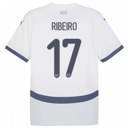 Kandiny Kinder Schweiz Joel Ribeiro #17 Weiß Auswärtstrikot Trikot 24-26 T-Shirt Österreich