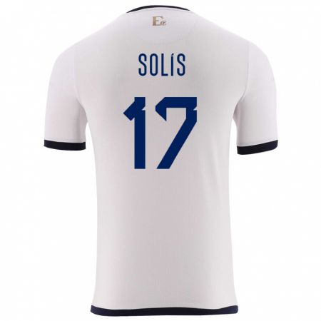 Kandiny Kinder Ecuador Mathias Solis #17 Weiß Auswärtstrikot Trikot 24-26 T-Shirt Österreich