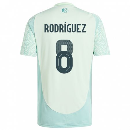 Kandiny Bambino Maglia Messico Carlos Rodriguez #8 Lino Verde Kit Gara Away 24-26 Maglietta