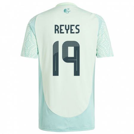 Kandiny Bambino Maglia Messico Israel Reyes #19 Lino Verde Kit Gara Away 24-26 Maglietta