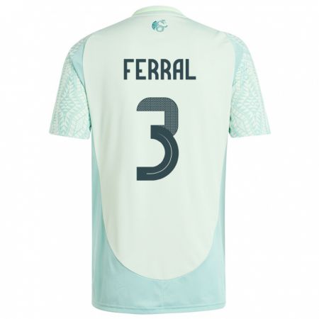 Kandiny Bambino Maglia Messico Cristina Ferral #3 Lino Verde Kit Gara Away 24-26 Maglietta