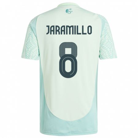 Kandiny Bambino Maglia Messico Carolina Jaramillo #8 Lino Verde Kit Gara Away 24-26 Maglietta