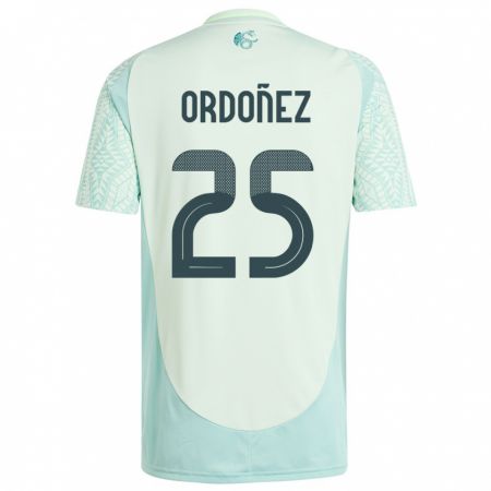 Kandiny Kinder Mexiko Diana Ordonez #25 Leinengrün Auswärtstrikot Trikot 24-26 T-Shirt Österreich