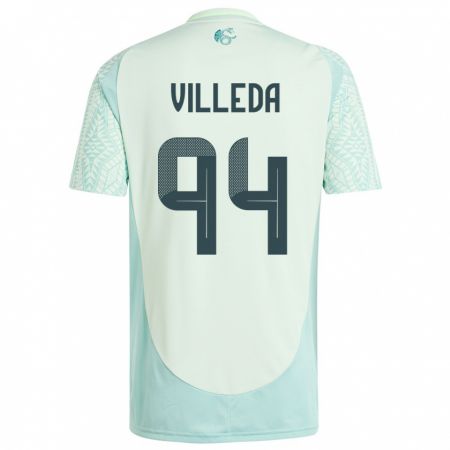 Kandiny Bambino Maglia Messico Melany Villeda #94 Lino Verde Kit Gara Away 24-26 Maglietta