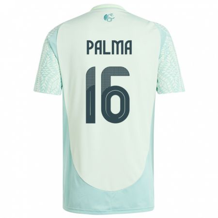 Kandiny Bambino Maglia Messico Rafael Palma #16 Lino Verde Kit Gara Away 24-26 Maglietta