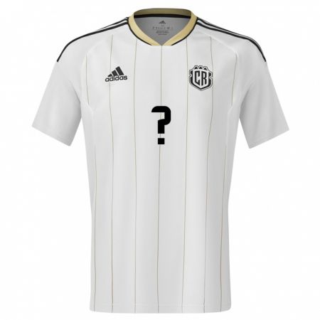 Kandiny Bambino Maglia Costa Rica Bradley Rodriguez #0 Bianco Kit Gara Away 24-26 Maglietta