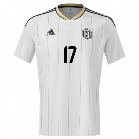 Kandiny Kinderen Costa Rica Michelle Montero #17 Wit Uitshirt Uittenue 24-26 T-Shirt België