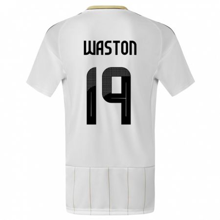 Kandiny Bambino Maglia Costa Rica Kendall Waston #19 Bianco Kit Gara Away 24-26 Maglietta