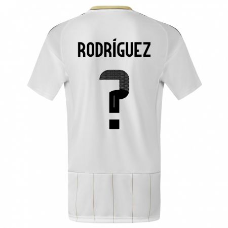 Kandiny Kinderen Costa Rica Bradley Rodriguez #0 Wit Uitshirt Uittenue 24-26 T-Shirt